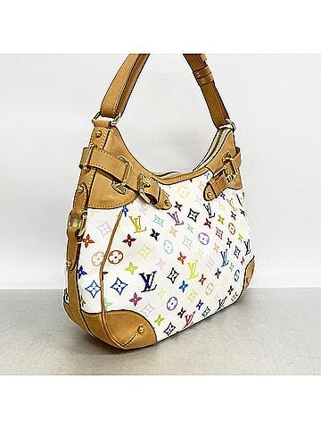 Louis Vuitton Louis Vuitton Monogram Multicolor Greta Shoulder Bag M40195 Blanc (Women's) (view 2)