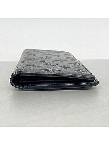 Louis Vuitton Louis Vuitton Monogram Shadow Portefeuille Brazza Long Wallet M62900 Black Men's (view 2)