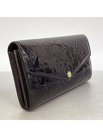 Louis Vuitton Louis Vuitton Vernis Portefeuille Sarah Long Wallet M90152 Amarante Ladies (view 2)