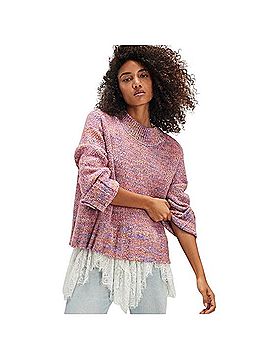 Free People Pink Cotton Candy Pullover Casual Sweaters (view 1)