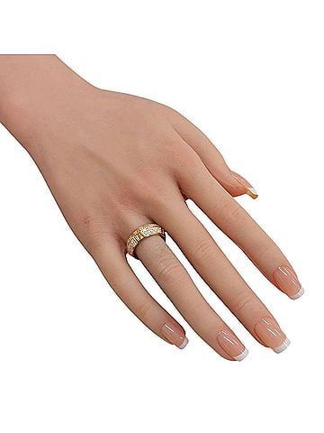 Tiffany & Co. Tiffany &amp; Co. Atlas Closed Wide Ring, 18K Pink Gold, 0.59ct Diamond, Women's Ring. (view 2)
