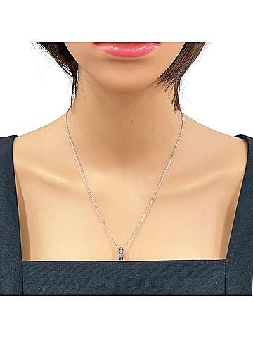 Gucci Gucci Icon Amor Necklace, 18K White Gold, Diamond, Women's, GUCCI (view 2)