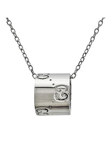 Gucci Gucci necklace, 18K white gold, women's GUCCI (view 1)