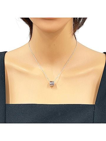 Gucci Gucci necklace, 18K white gold, women's GUCCI (view 2)