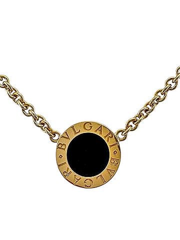 Bvlgari BVLGARI Necklace 18K Yellow Gold Onyx Men's Women's (view 1)