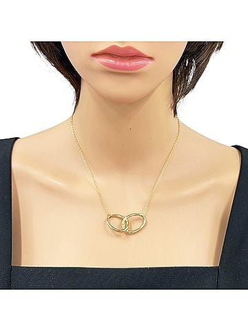 Tiffany & Co. Tiffany &amp; Co. Double Loop Necklace, 18K Yellow Gold, Women's. (view 2)