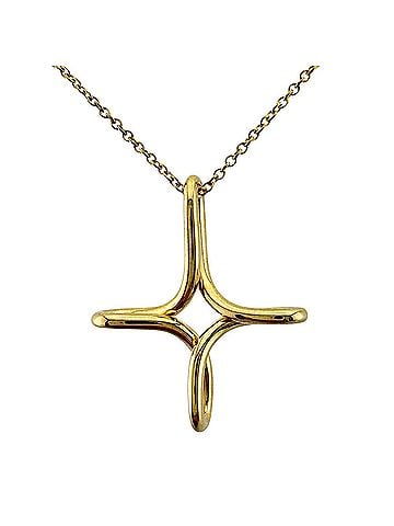 Tiffany & Co. Tiffany &amp; Co. Infinity Cross Necklace, 18K Yellow Gold, Women's. (view 1)