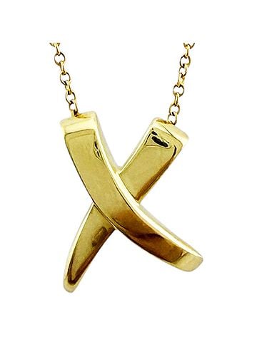 Tiffany & Co. Tiffany Kiss Necklace, 18K Yellow Gold, Women's, TIFFANY&amp;Co. (view 1)
