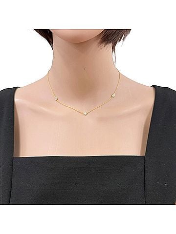 Tiffany & Co. Tiffany &amp; Co. By the Yard Necklace, 18K Yellow Gold, Diamond, Women's. (view 2)