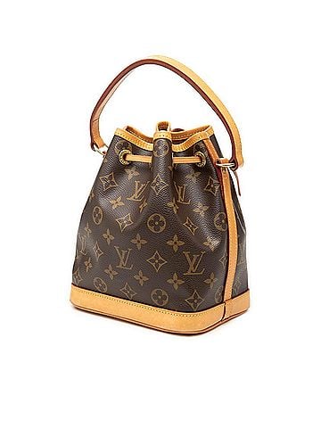 Louis Vuitton Louis Vuitton Monogram Mini Noé One-Shoulder Handbag M42227 Brown Leather Women's LOUIS VUITTON (view 2)
