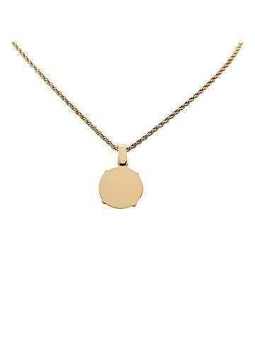Christian Dior Christian Dior Dior Logo Necklace, Gold with Black Plating, Women's (view 2)