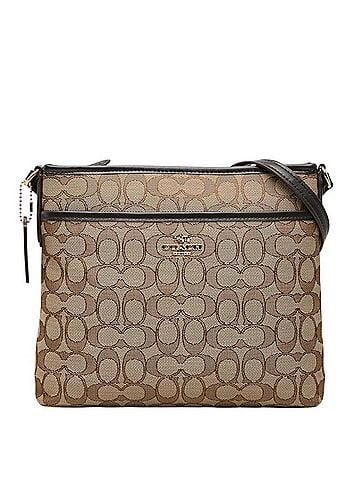 Coach Coach Signature Crossbody Shoulder Bag F29960 Beige Canvas Leather Women's COACH (view 1)