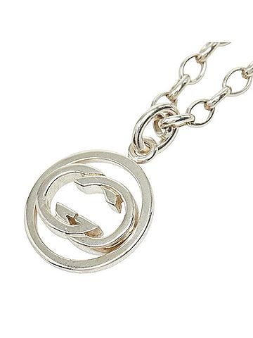 Gucci Gucci GG logo DOPPIA G chain necklace pendant 147749 silver SV925 men's GUCCI (view 1)