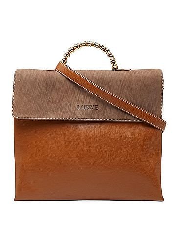 Loewe Loewe Velázquez Twist Handbag Shoulder Bag 2-Way Brown Leather Women's LOEWE (view 1)