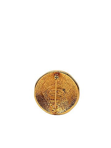 Chanel Chanel 31 RUE CAMBON Cambon Vintage Round Brooch Gold Plated Women's CHANEL (view 2)