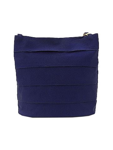 Salvatore Ferragamo Salvatore Ferragamo Ferragamo handbag for women, brand name shoulder bag, chain Vara nylon, purple/navy, elegant. (view 2)