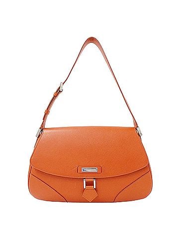 Burberry Burberry handbag for women, brand name shoulder bag, leather, terracotta, one-shoulder style. (view 1)