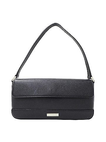 Burberry Burberry handbag for women, brand name shoulder bag, leather, black, one-shoulder, flap type. (view 1)
