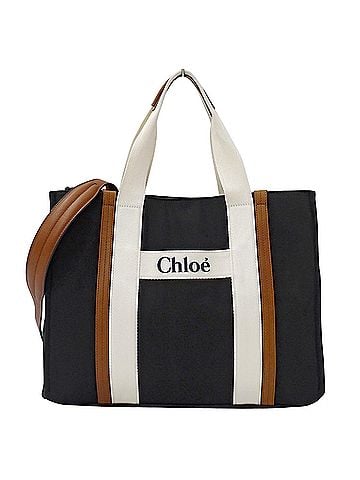 Chloé Chloé Chloe handbag for women, brand name, tote bag, shoulder 2-way, canvas, black. (view 1)