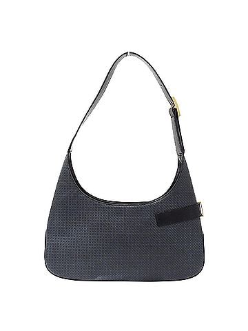 Salvatore Ferragamo Salvatore Ferragamo Ferragamo handbag for women, brand name shoulder bag, Gancini leather, gray embossed, one-shoulder style. (view 2)
