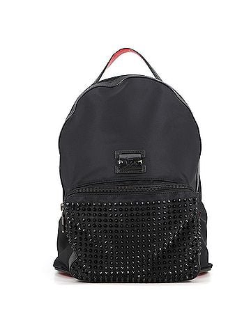 Christian Louboutin Christian Louboutin studded nylon backpack, backpack in black, handbag, (view 1)