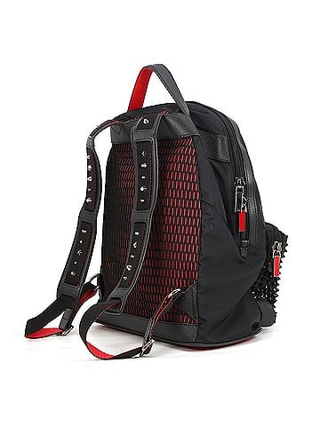 Christian Louboutin Christian Louboutin studded nylon backpack, backpack in black, handbag, (view 2)