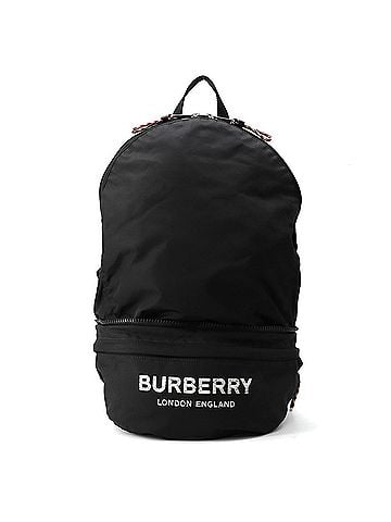 Burberry Burberry Nylon Backpack 80135191 BURBERRY 2-way Body Bag Black Handbag (view 1)