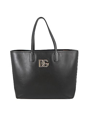 Dolce & Gabbana Dolce &amp; Gabbana FEFE Tote Bag, Medium Leather Handbag, Black, Handbag for Women, (view 1)