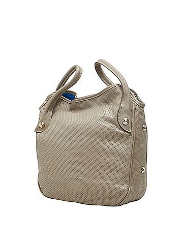 Emporio Armani Emporio Armani Perforated Handbag, Gray Leather, Women's (view 2)
