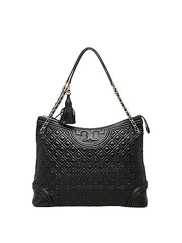 Tory Burch Tory Burch Fleming Handbag Shoulder Bag Diamond Quilted Black Leather Women's (view 1)