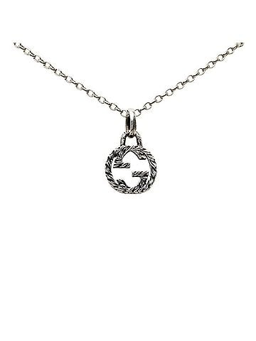 Gucci Gucci Interlocking G Necklace SV925 Silver Men's GUCCI (view 2)