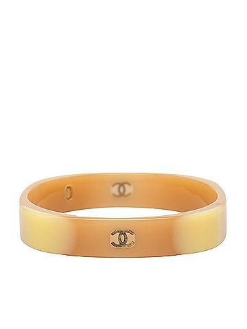 Chanel Chanel Coco Mark Bangle, Beige Plastic, Women's. (view 1)