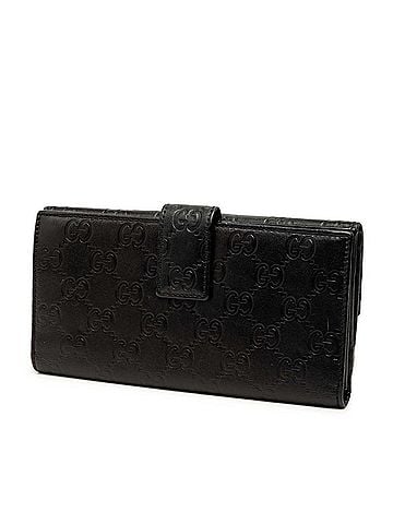 Gucci Gucci Guccissima Continental Wallet Long 112715 Black Leather Women's GUCCI (view 2)