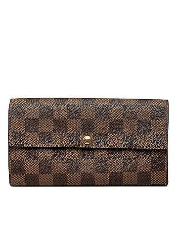 Louis Vuitton Louis Vuitton Damier Portefeuille Sarah Long Wallet N61734 Brown Leather Women's LOUIS VUITTON (view 1)