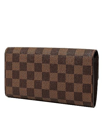 Louis Vuitton Louis Vuitton Damier Portefeuille Sarah Long Wallet N61734 Brown Leather Women's LOUIS VUITTON (view 2)