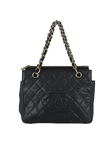 Chanel Chanel CHANEL handbag, caviar leather, black, women's z10952 (view 1)