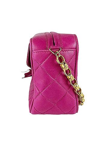 Chanel Chanel CHANEL Shoulder Bag Lambskin Magenta Gold Women's z10993 (view 2)