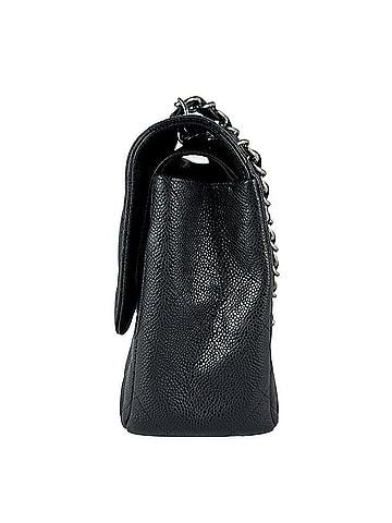 Chanel Chanel Matelassé 30 Shoulder Bag, Caviar Leather, Black/Silver, Women's, z10968 (view 2)