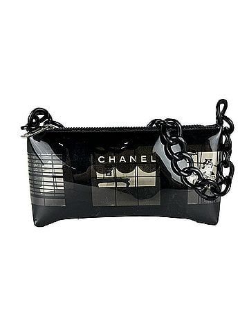 Chanel Chanel CHANEL Shoulder Bag Black Clear Women's z10972 (view 1)