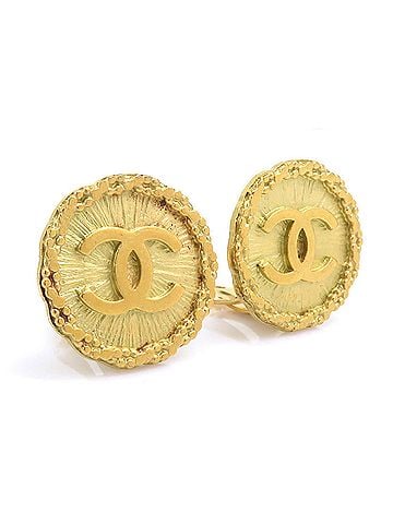 Chanel Chanel earrings, metal, gold, women's, 56830a (view 2)