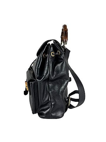 Gucci Gucci GUCCI Backpack Bamboo Leather Black Women's z11039 (view 2)