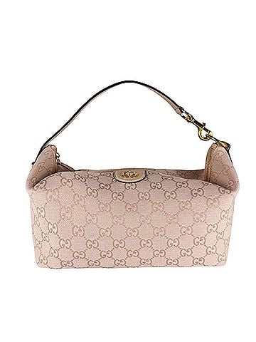 Gucci Gucci handbag/shoulder bag, vanity style, GG canvas and leather, pink, women's, 857799 z10994 (view 1)