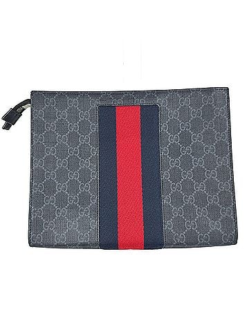 Gucci Gucci GUCCI Second Bag Clutch Sherry Line GG Supreme Canvas Navy Men's 475316 z10979 (view 1)