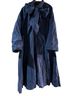 J. Peterman 100% Polyester 100% Acetate Blue Coat Size S - photo 2