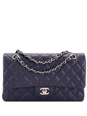 Chanel Classic Double Flap Bag Quilted Caviar Medium (view 1)