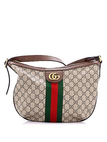 Gucci Ophidia Half Moon Hobo GG Coated Canvas Small (view 1)
