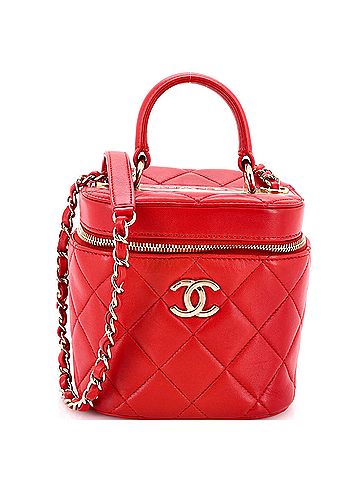 Chanel Trendy CC Top Handle Vanity Case Quilted Lambskin Small (view 1)