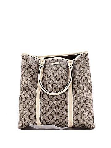 Gucci Joy Tote GG Coated Canvas with Leather Large (view 1)