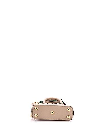 Gucci Horsebit 1955 Top Handle Bag GG Coated Canvas with Leather Mini (view 2)