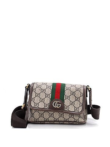 Gucci Ophidia Flap Shoulder Bag GG Coated Canvas Mini (view 1)